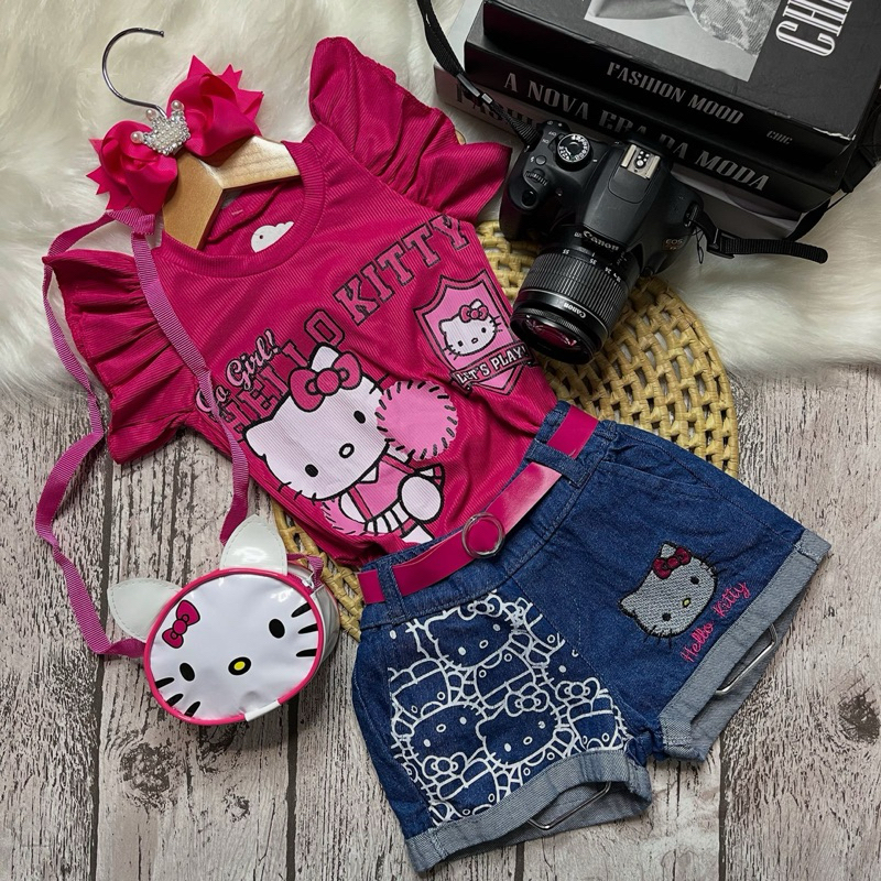 CONJUNTO GIRL HELLO | Shopee Brasil