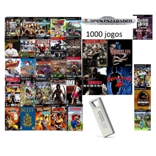 1000 Jogos Ps2 pronto para OPL Pen Drive 64gb