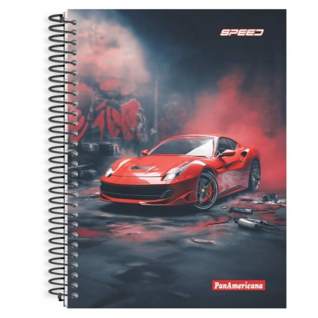 Caderno Universitário 10 Matérias Capa Dura 200 Folhas Speed