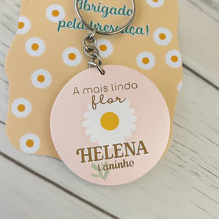 Chaveiro Personalizado lembrancinhas Margarida em Oferta na Shopee