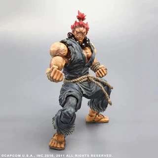 Square Enix Street Fighter IV: Play Arts Kai: AKUMA. 24cm, c/caixa, Lacrado.
