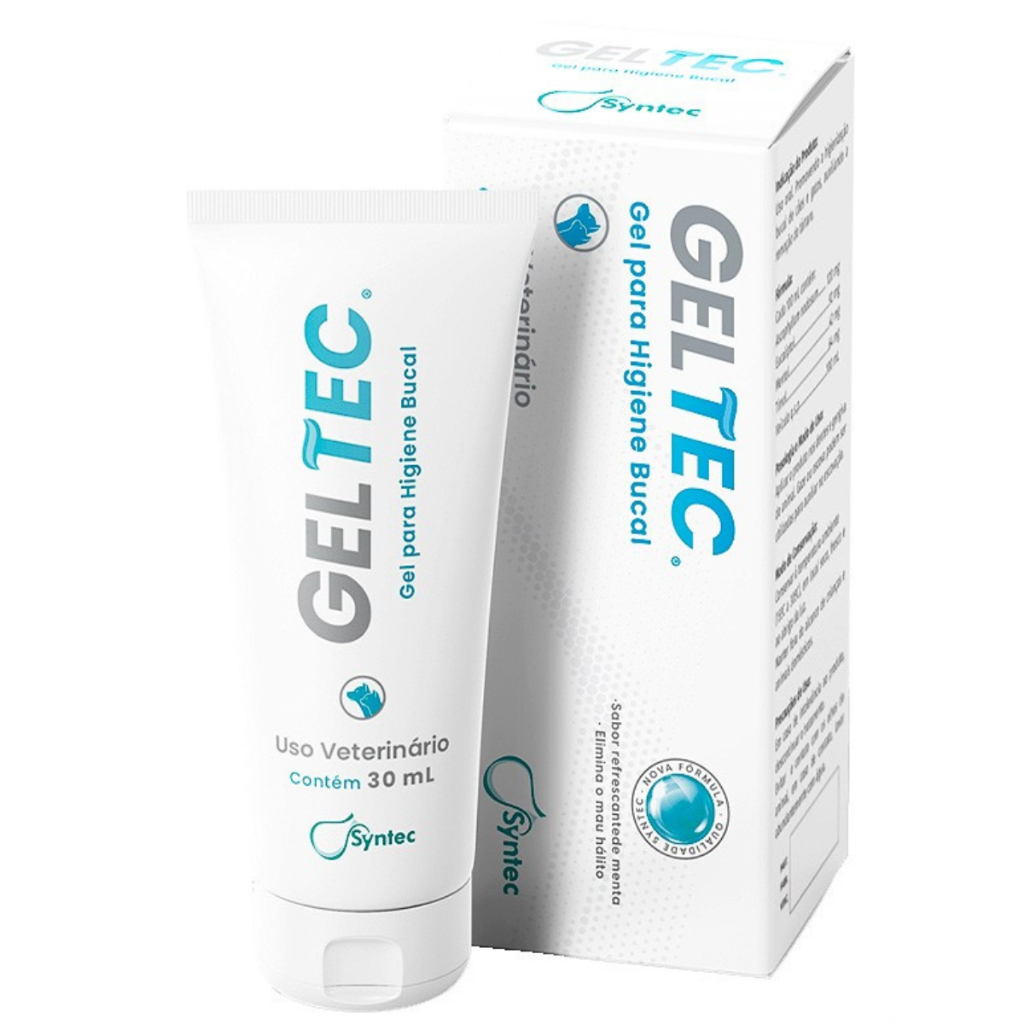 Syntec Gel Higiene Bucal Geltec Para Cães E Gatos 30ml | Shopee Brasil