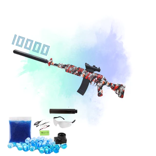 Arma Elétrica Porte Grande Lança Bolinhas De Gel Modos de Disparo Automático