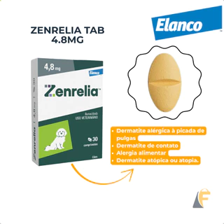 Zenrelia 4,8mg 30 Comprimidos Elanco + Brinde em Oferta na Shopee