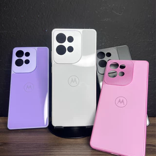 Capa Capinha Moto Edge 50 Acrílica Aveludada com Proteção Total de Câmera Premium Para Celular Smartphone