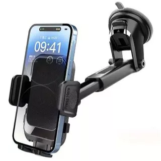 Suporte de Celular Automotivo GPS Carro Android iPhone Resistente Ajuste Rotação 360 Base Celular