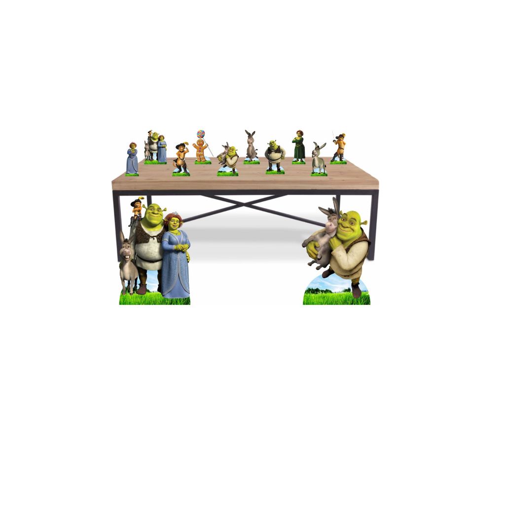 Kit Display Shrek 8 De Mesa 2 De Chão Para Festa | Shopee Brasil