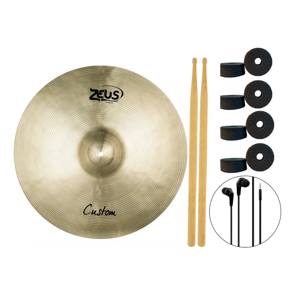 Prato Zeus Custom Ride Conducao 20 Ride Zcr20 B20 + Baqueta