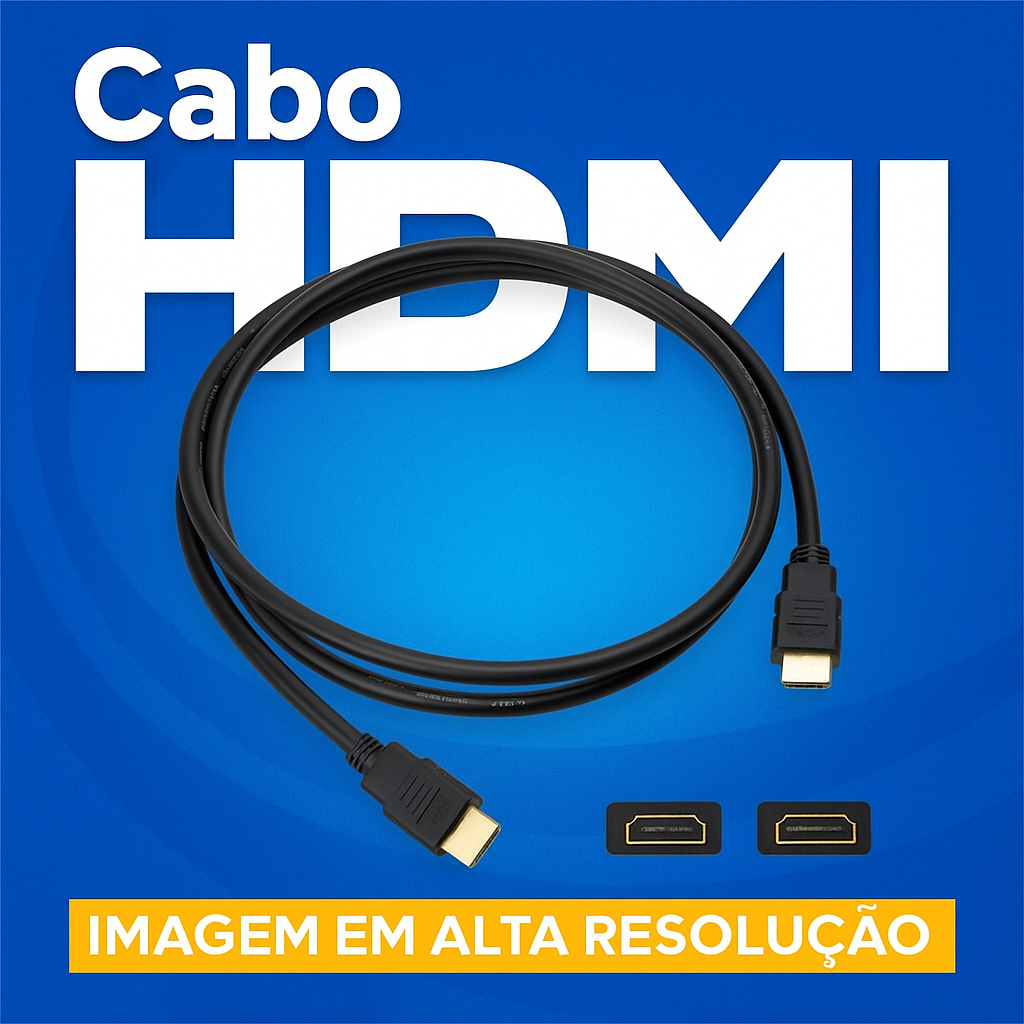 Cabo HDMI 2.0 4K 1,5 m – Ultra High Speed, Blindado, 2160p | Shopee Brasil