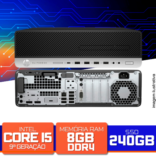 HP EliteDesk 800 G5 SFF - Intel Core i5-9500 4.40GHz, 8GB DDR4