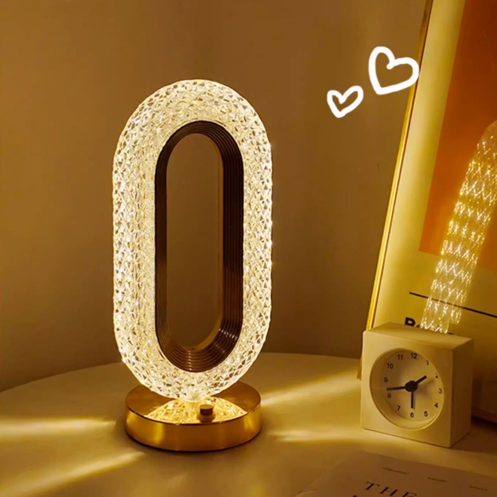 Luminária LED de Mesa Decorativa Touch com 3 Temperaturas de Luz