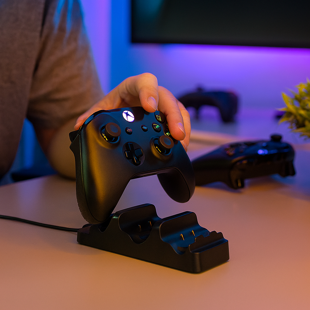 Dock Station Dual Charging Controle Xbox One Base Carregadora Oficial ...