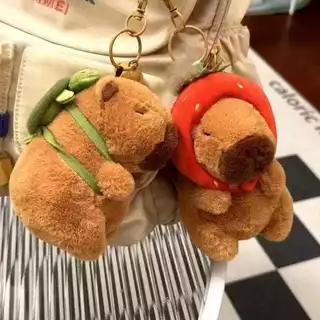Chaveiro de Pelúcia Capivara Fofo Colecionável e Durável Presente Criativo Divertido Diferente Kit Barato presente natal