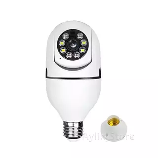 Câmera Lâmpada Wi-Fi 360º HD com Visão Noturna, Áudio Bidirecional, Sensor de Movimento E27 em Oferta na Shopee