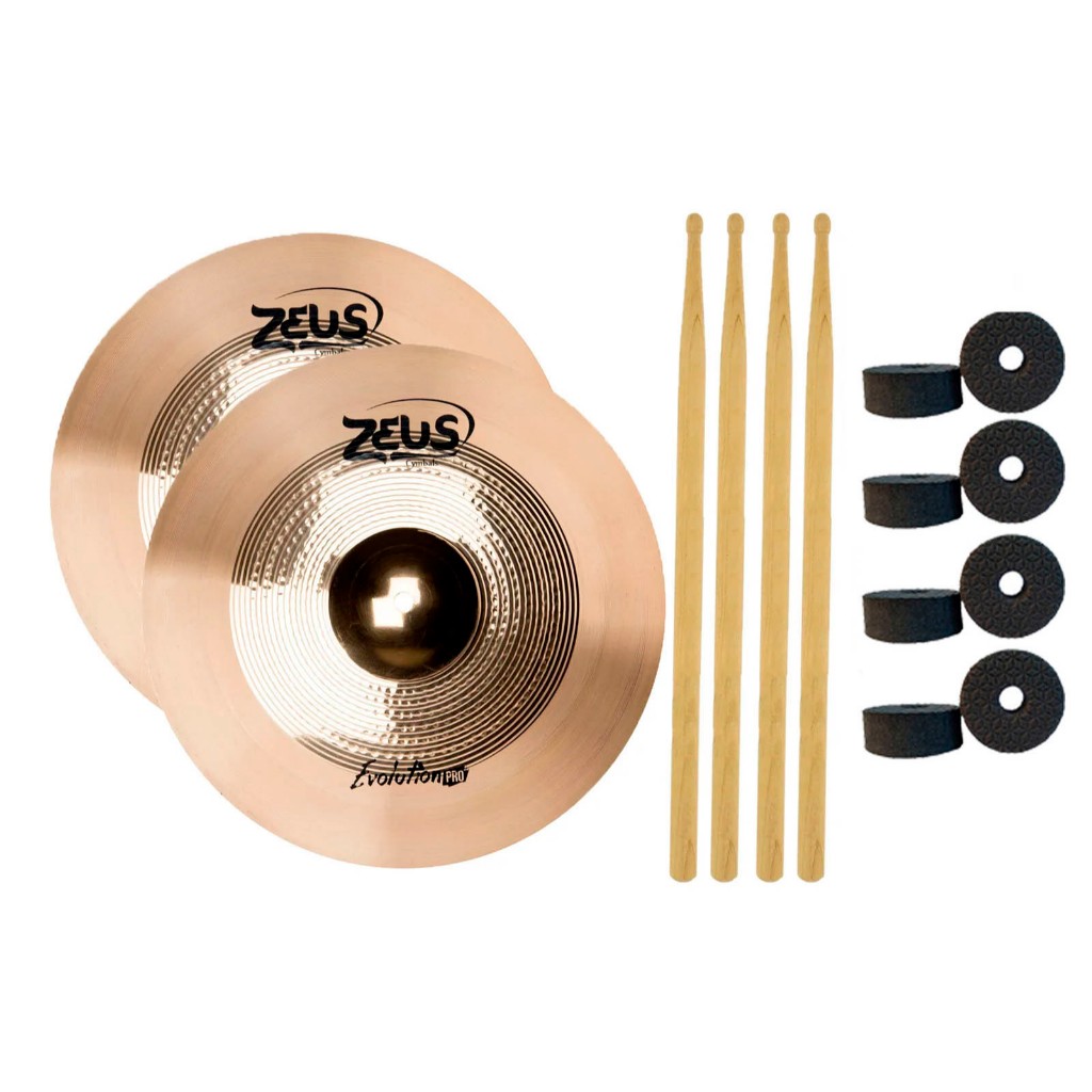 Prato De Bateria Zeus Evolution Pro Hi-hat 14 Zephh14 | Shopee Brasil