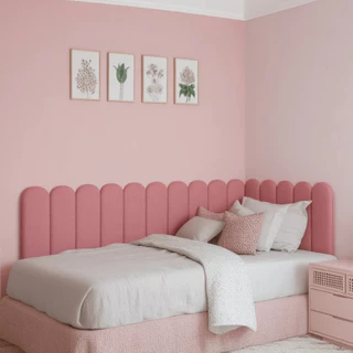 KIT 15 PLACAS CABECEIRA PARA CAMA DE SOLTEIRO EM L ESTOFADA MODULAR PREMIUM