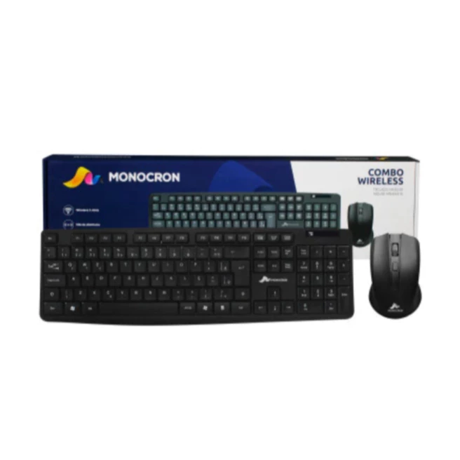 COMBO TECLADO OFFICE MN5239 + MOUSE OFFICE MN4W310 SEM FIO | MONOCRON