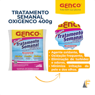 Tratamento Semanal Genco Oxigenco Oxidante Piscinas Spas 400g em Oferta na Shopee
