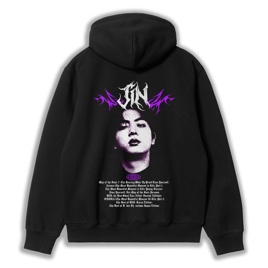 Moletom BTS Jin 100% Algodão – Moda Coreana Casual Shopee Brasil