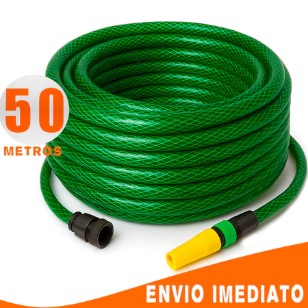 Mangueira Jardim Reforçada Trançada Completa 05/10/15/20/25/30/35/50 Metros