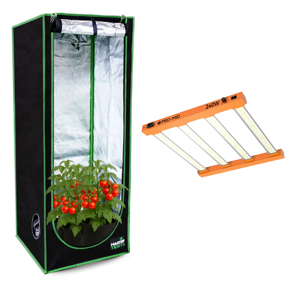 Kit Cultivo Grow Estufa Tenda Grow 80x80x180 + Led Quantum Bar Qb