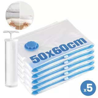 Saco a Vácuo para Roupas Viagem com Bomba Manual Organizador Mala Guarda Roupa em Oferta na Shopee