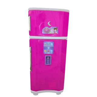 Geladeira Duplex Infantil de Brinquedo Grande Princesas 65cm – Cozinha de Brinquedo para Menina