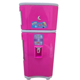 Geladeira Duplex Infantil de Brinquedo Grande Cozinha para Menina – Sai Água de Verdade