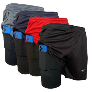 Shorts Esportivo Masculino Para Academia Corrida Treino