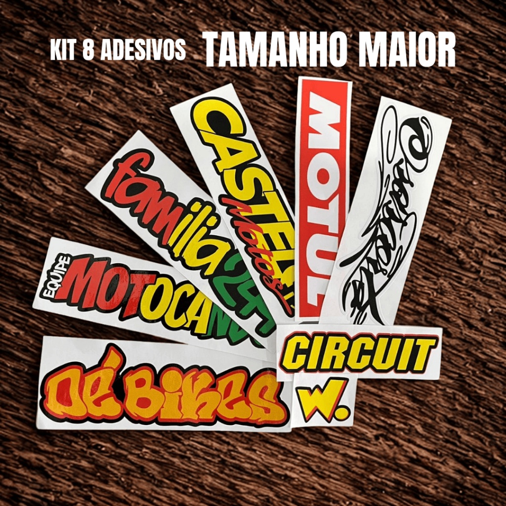 KIT 8 ADESIVOS GRAU ORIGINAL RECORTADO LAMINADO ALTO BRILHO FAMILIA 244 ...