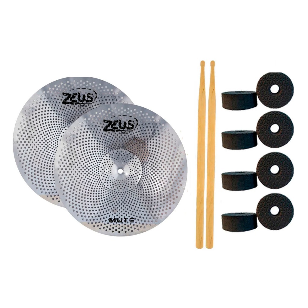 Prato Zeus Mute Hihat 13 Zmhh13 (par) | Shopee Brasil