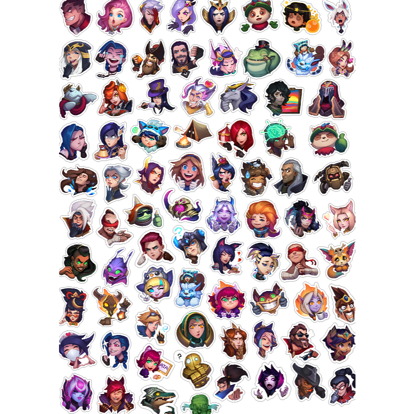 Kit de adesivos League of legends lol stickers | Shopee Brasil