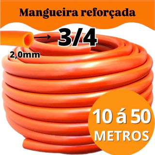 Mangueira Jardim 3/4 Alta Pressão Reforçada Flexível Siliconada