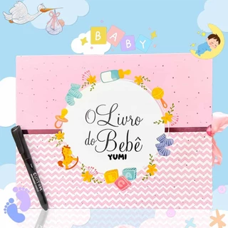Livro De Recordações Do Bebê Rosa Meninas | Guarde Fotos E Momentos Especiais | Diário Infantil em Oferta na Shopee