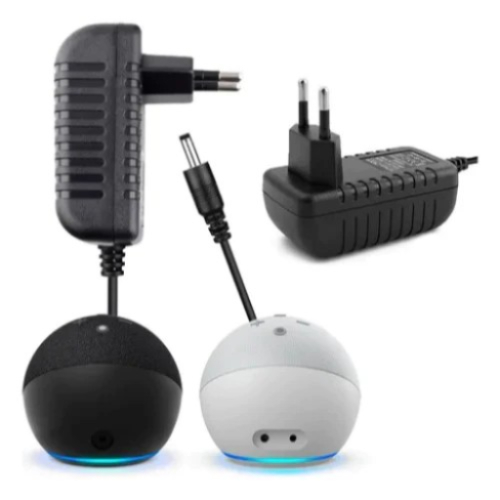 Fonte Carregador Alexa Echo Dot 3 E 4 Geração 15 Watts Bivolt | Shopee ...