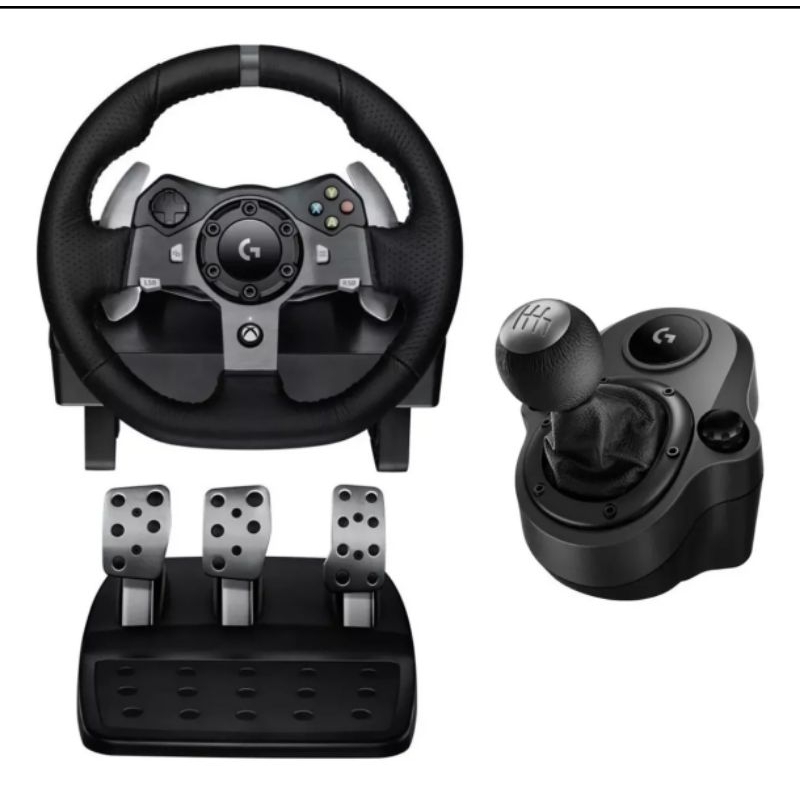 Volante Logitech G920 + Câmbio Manual Driving Force – Xbox / PC – Simulador de Corrida.