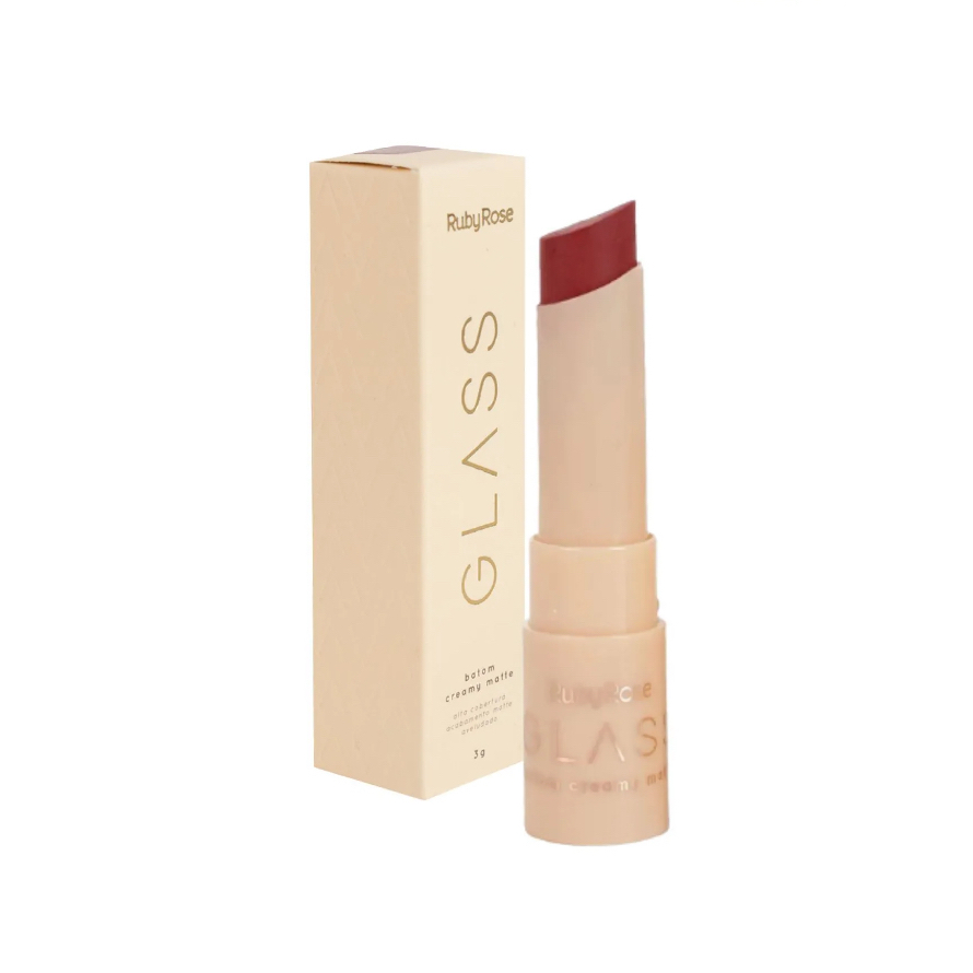 Batom Matte que não transfere Creamy Matte Glass Ruby Rose - COR GL06 ...