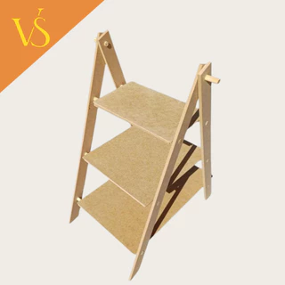Suporte Doces Escadinha MDF 3 Degraus para Mesa de Festa e Casamento
