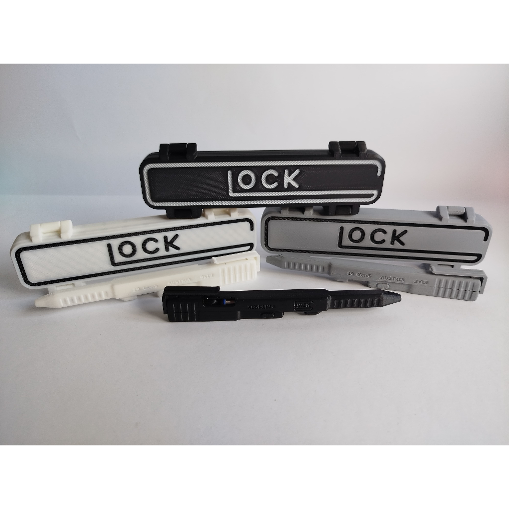 Caneta Réplica Glock 26 – Réplica Compacta com Case 3D Personalizado
