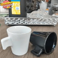 Kit 4/8 Jogo de Canecas Xícaras Café Chá 4 Peças 90ml em Cerâmica Casita