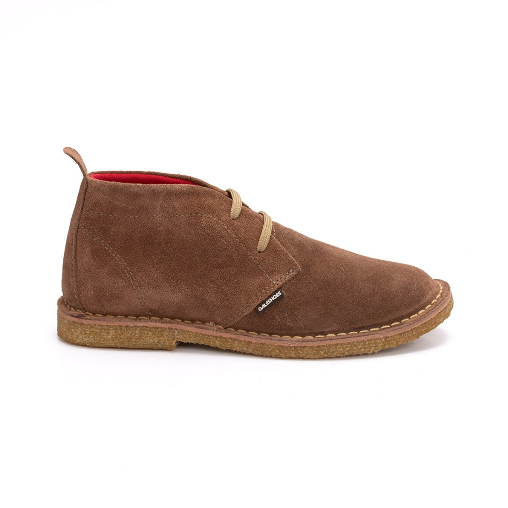 Bota Casual Masculina cadarço couro Legitimo solado borracha crepe