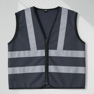 Colete Refletivo Cinza chumbo escuro – Sem Bolso