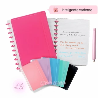 Caderno Inteligente A5/B5 Capa Dura Pautado 100 Folhas Caderno Diário Agenda Planner