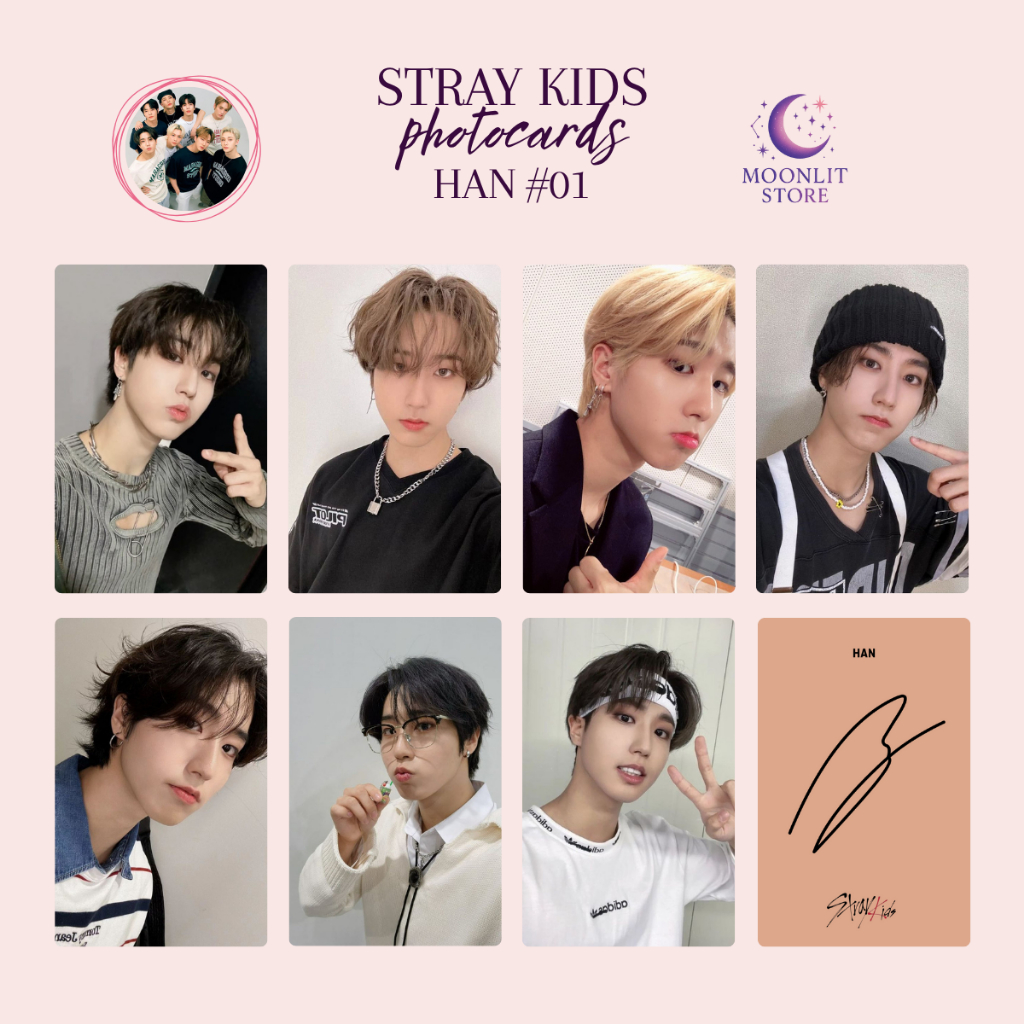 Han (Stray Kids) - Kit de photocards fanmade | Shopee Brasil