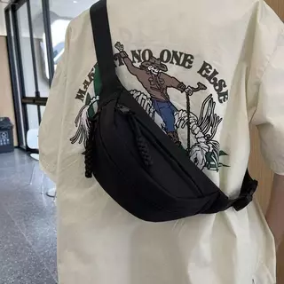 JAMI JAMI Bolsa Transversal de Cintura Bolsa de Peito Esportiva Casual Unissex Bolsa de Ombro Simple e Versátil 1040