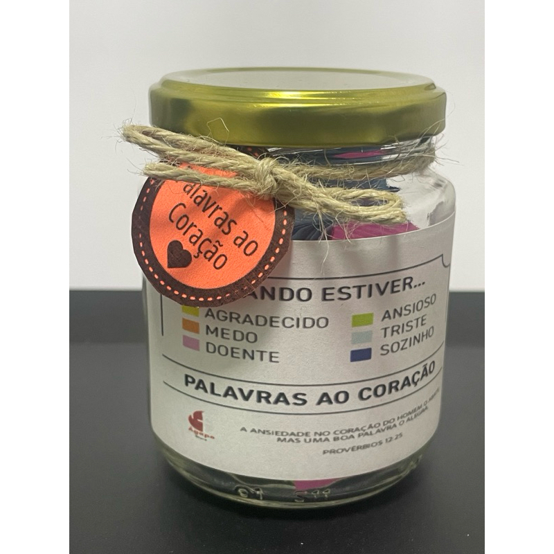 Presente Cristão – Pote da Gratidão com Versículos Bíblicos Coloridos | Me Leia Quando