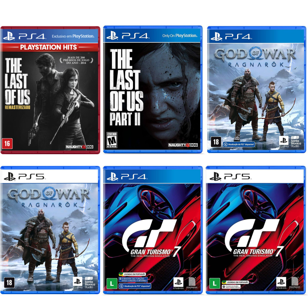 PS5＆PS4ソフトセット Jogos de Ps4 e Ps5 Novos Lacrados: The Last Of Us Remasterizado