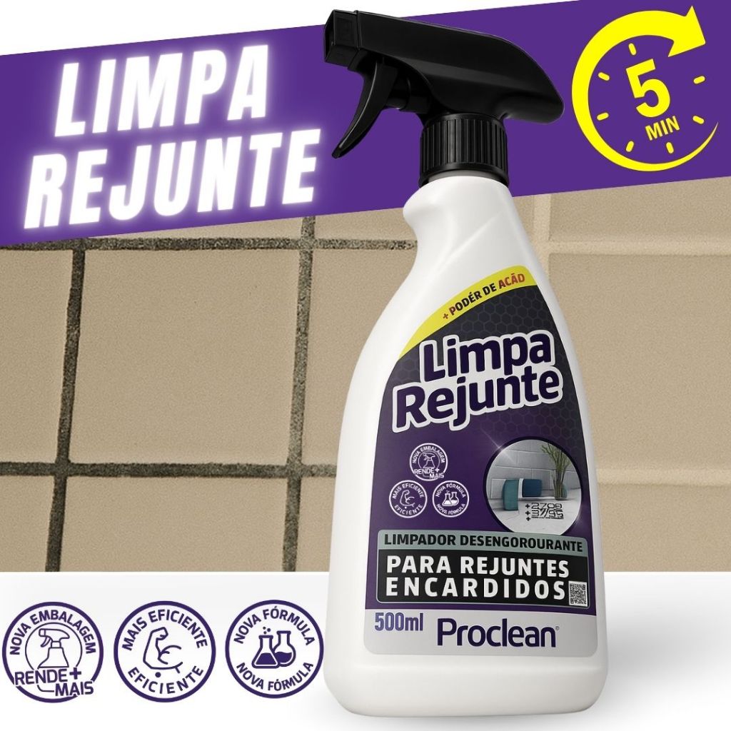 Limpa Rejunte Encardidos Rejunte Azulejos Mofo 500ml | Shopee Brasil