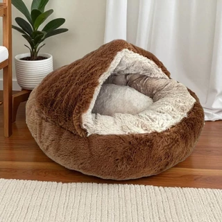 CAMA PET NUVEM COM COBERTURA FECHADA CAMINHA DONUT COBERTA IGLU NINHO FUNDO ANTIDERRAPANTE TOCA