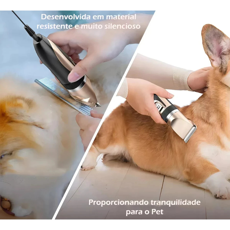 Máquina Para Tosar Cachorro Profissional Pet De Corte Cabelo Tosador de ...